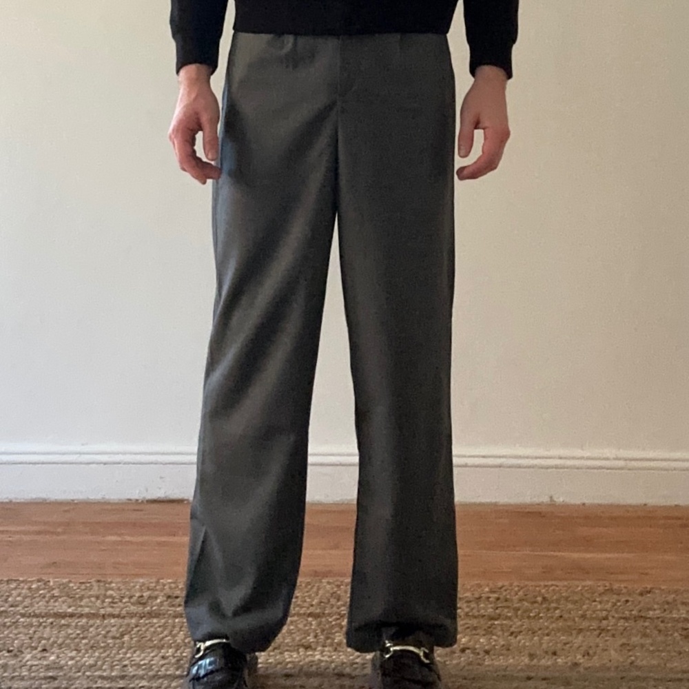about:blank Men's Wide Leg Trousers